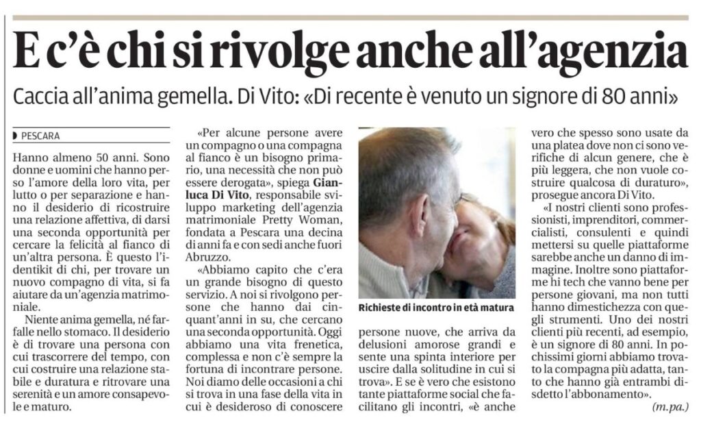 Amore in Abruzzo intervista pescara